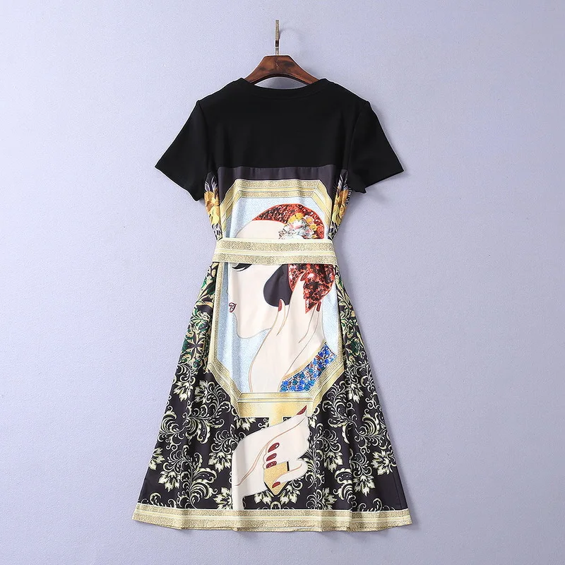 Высококачественное дизайнерское платье для подиума 2019 женское винтажное с