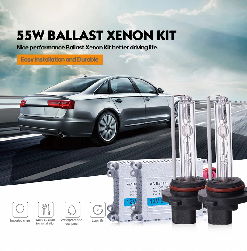 Mgtv Light Высокое качество 12В 55Вт Hid Xenon комплект H1 H3 H7 H27 H11 H4 Bi Xenon Hi/низкая 9005 9006 D2S D2H 9012 H27 880 головной светильник