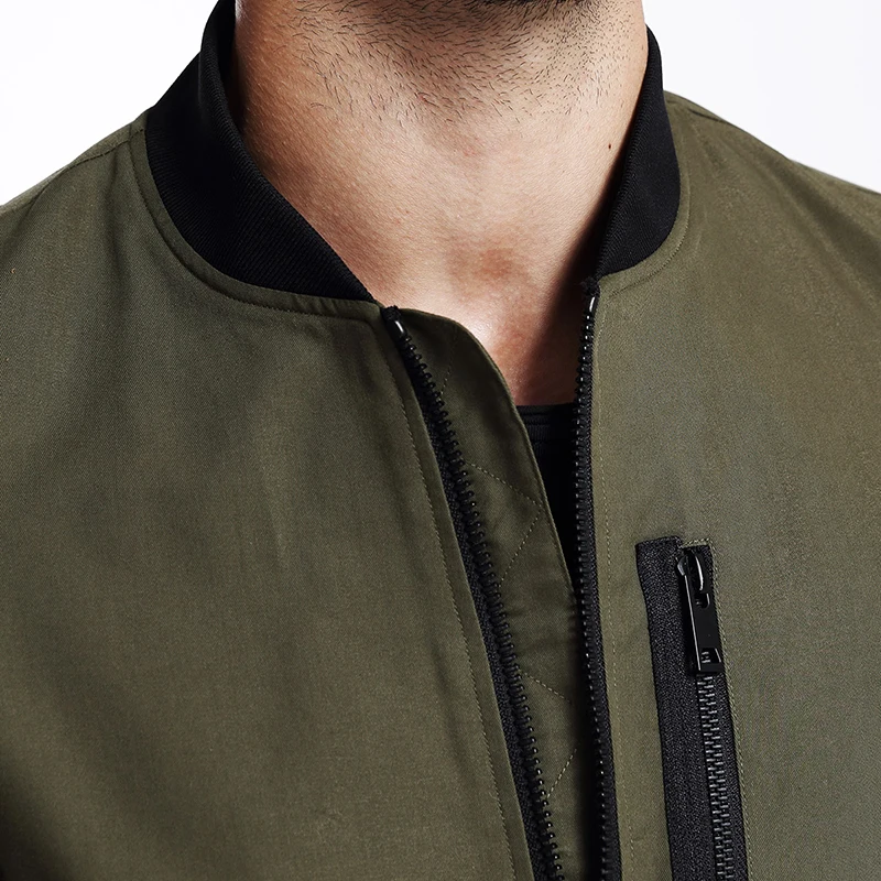 Мужская ветровка из хлопка SIMWOOD куртка бомбер 2019 курточка на осень/зиму WJ1648|cotton coat