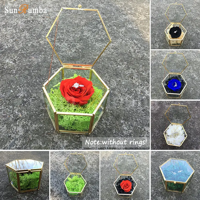 Футляр для кольца с геометрическим рисунком Свадебный декор винтажный