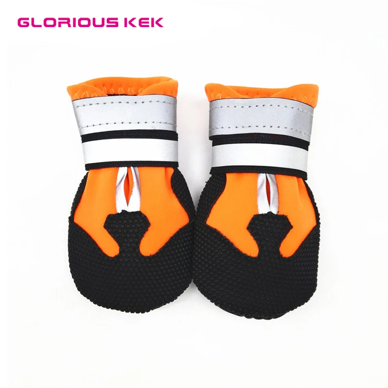 Непромокаемые ботинки для собак с регулируемым ремешком и нескользящей подошвой