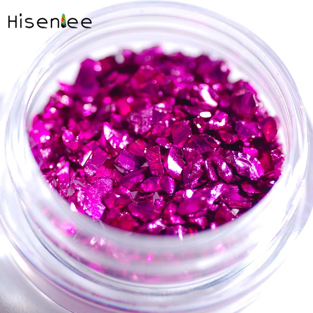 Rose Red 1 коробка новая мода разбитое стекло камень Популярные в японском стиле блестящие, дизайн ногтей ювелирные изделия мобильный телефон оболочки аксессуары декоративный инструмент - Цвет: Rose Red