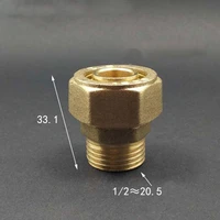 dn15 12 bsp male fit 1620mm idod pex al pex tube brass pipe fitting coupling connector adapter