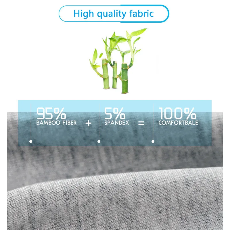 5 pcs/lot Men underwear Boxer shorts Bamboo fiber Seamless u convex design very soft sexy kilot male men's underpants boxer