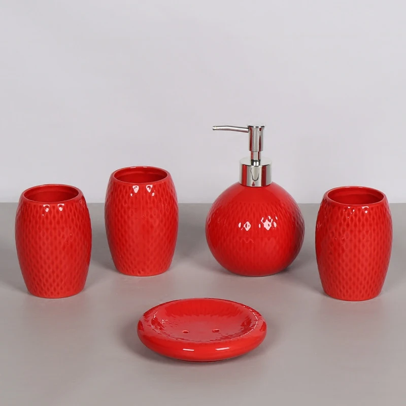 Европейский высококлассный свадебный подарок керамические наборы туалетных