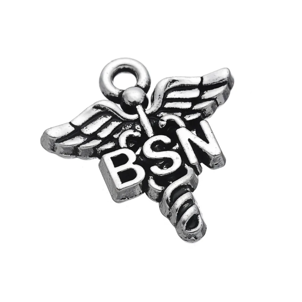 EUEAVAN 30 шт. цинковый сплав Caduceus дизайн шарм BSN ювелирное изделие в поисках