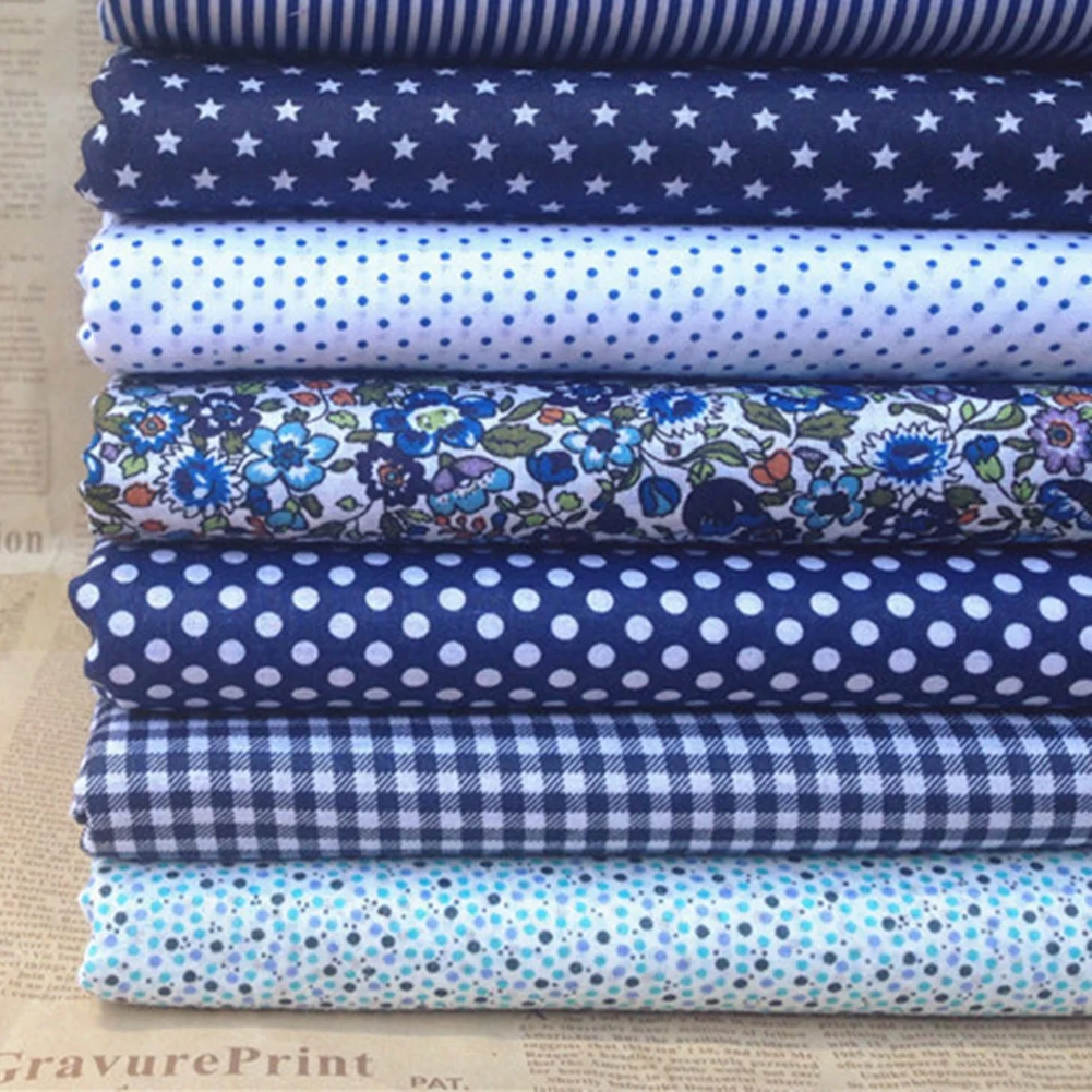 New 7Pcs/Set Fabric Floral Plaid Cotton Cloth DIY Craft Sewing Handmade Accessories | Дом и сад