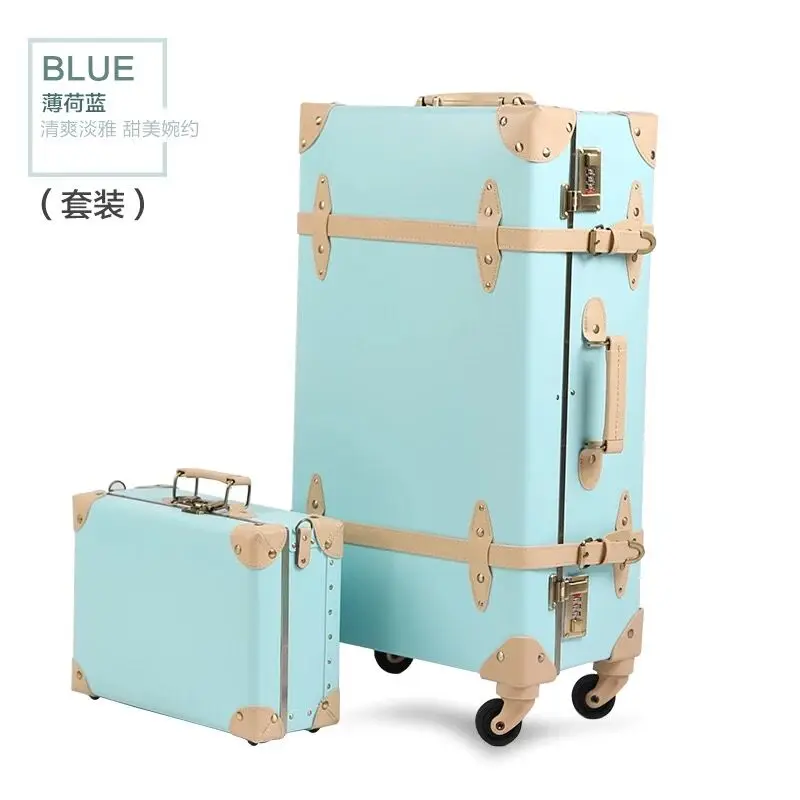 20 &quot22&quot 24 &quotдюймов PU кожаные чемоданы на колесиках и дорожные сумки valise cabine valiz
