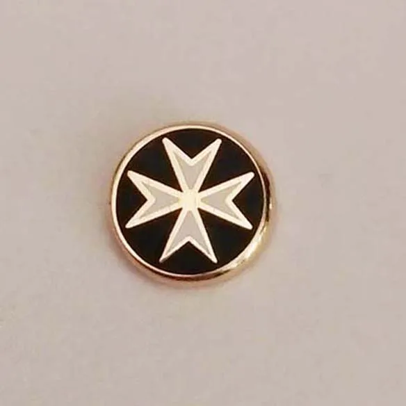 100pcs M200 Wholesale Cute Free Masons Maltese Cross Lapel Pin Badge Brooch Pins 7mmX7mm Masonic Freemasonary