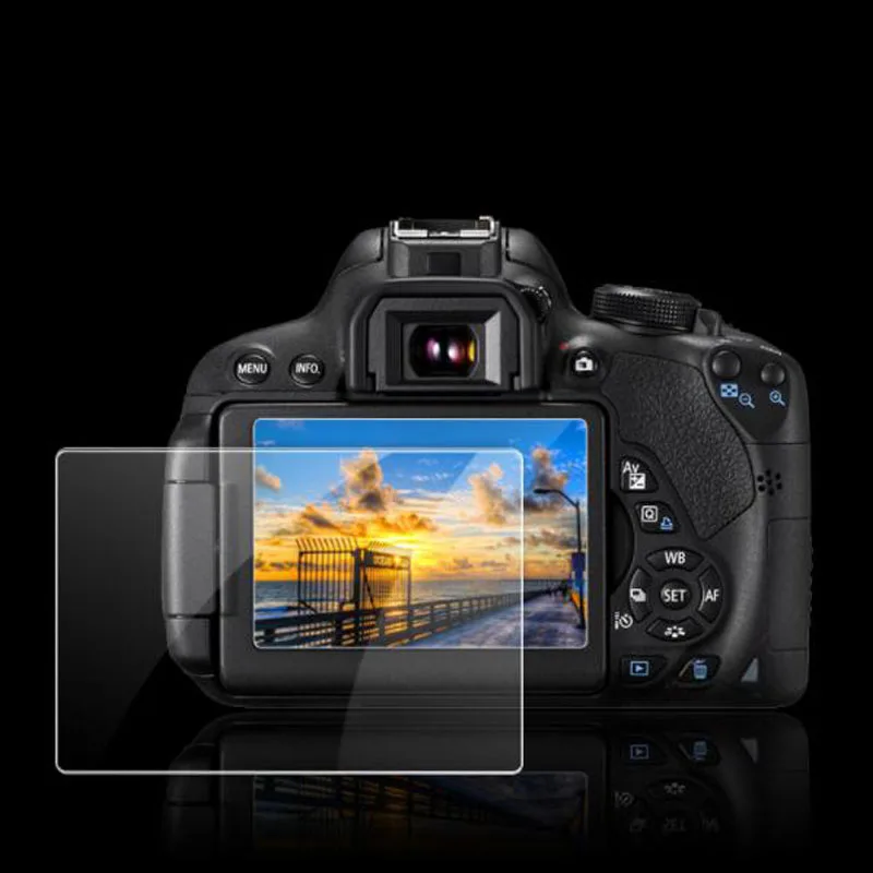 Закаленное защитное стекло для ЖК экрана Canon EOS 650D 70D 700D 750D 760D 77D 80D 800D 90D Rebel T4i T5i T6i