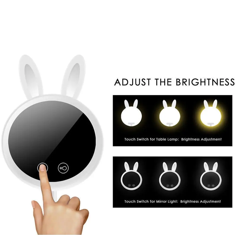 Новый LED косметическое Освещение Кролик макияж зеркало диммер сценический