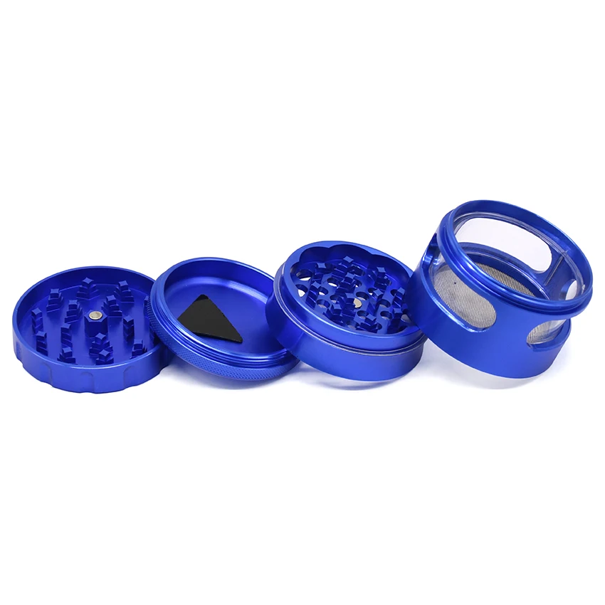 EKJ RF035 New Arrival 63mm 4 Layers Aluminum Custom Grinder Tobacco Herb Weed Accessories | Дом и сад