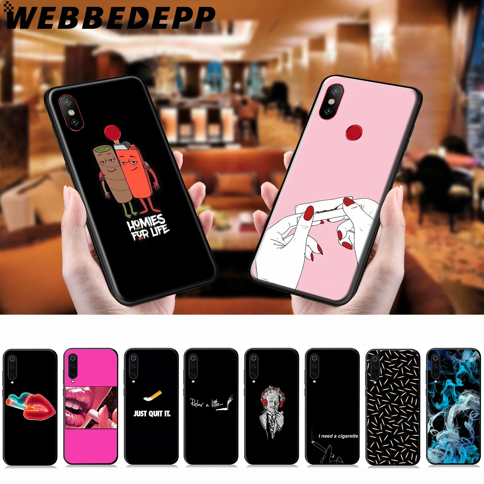 WEBBEDEPP сигарета искусство мягкий чехол для Xiaomi Mi 9T 9 8 SE 6 A1 A2 A3 Lite MiA1 MiA2 MiA3 F1 MAX 3 Mi8 CC9E CC9