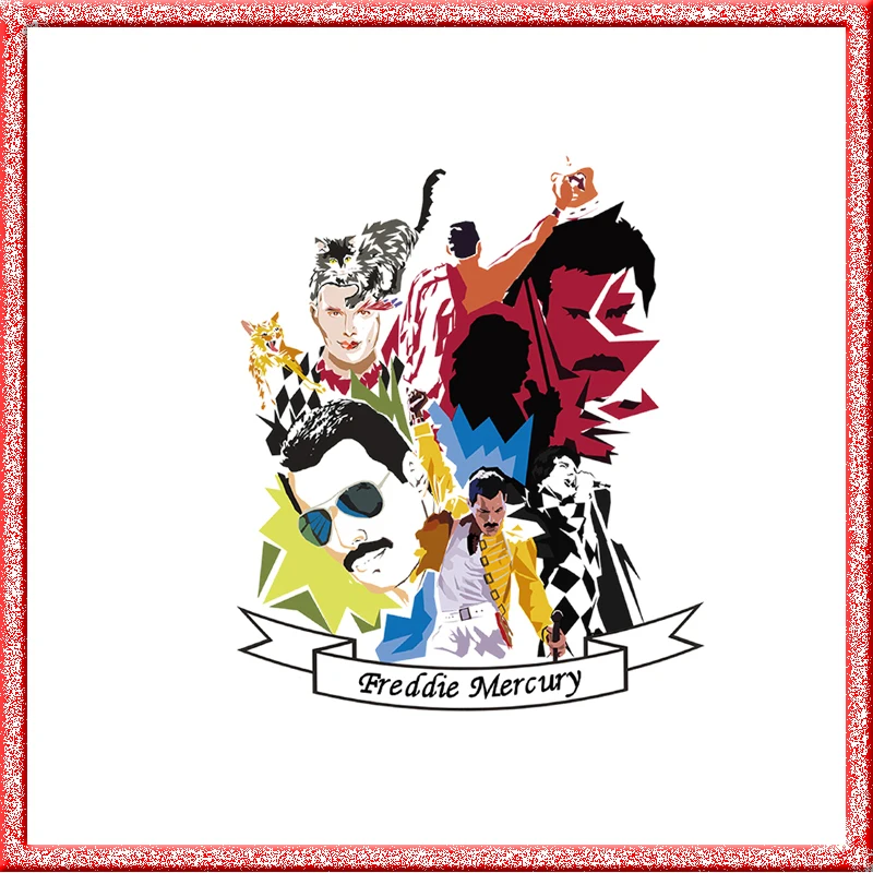 Freddie Mercury Clothe пластыри термопресс переводная наклейка железо-на DIY украшение ручной работы аппликация для джинсовых пальто E0177 - Цвет: Антикварная бронза