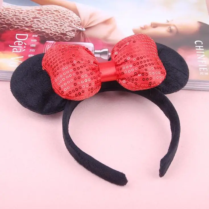 Disney с рисунком в виде Головы Микки Мауса уши Минни Маус повязка на голову
