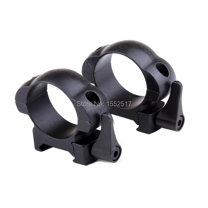 Стальные кольца ткача 30 мм низкопрофильный Черный Матовый верхний кронштейн|weaver