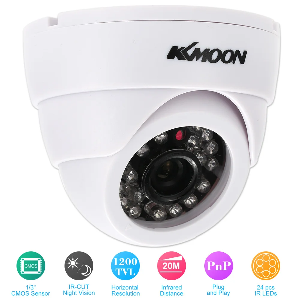 Камера видеонаблюдения KKmoon HD 1200TVL с функцией ночного видения 1/3 дюйма|Камеры