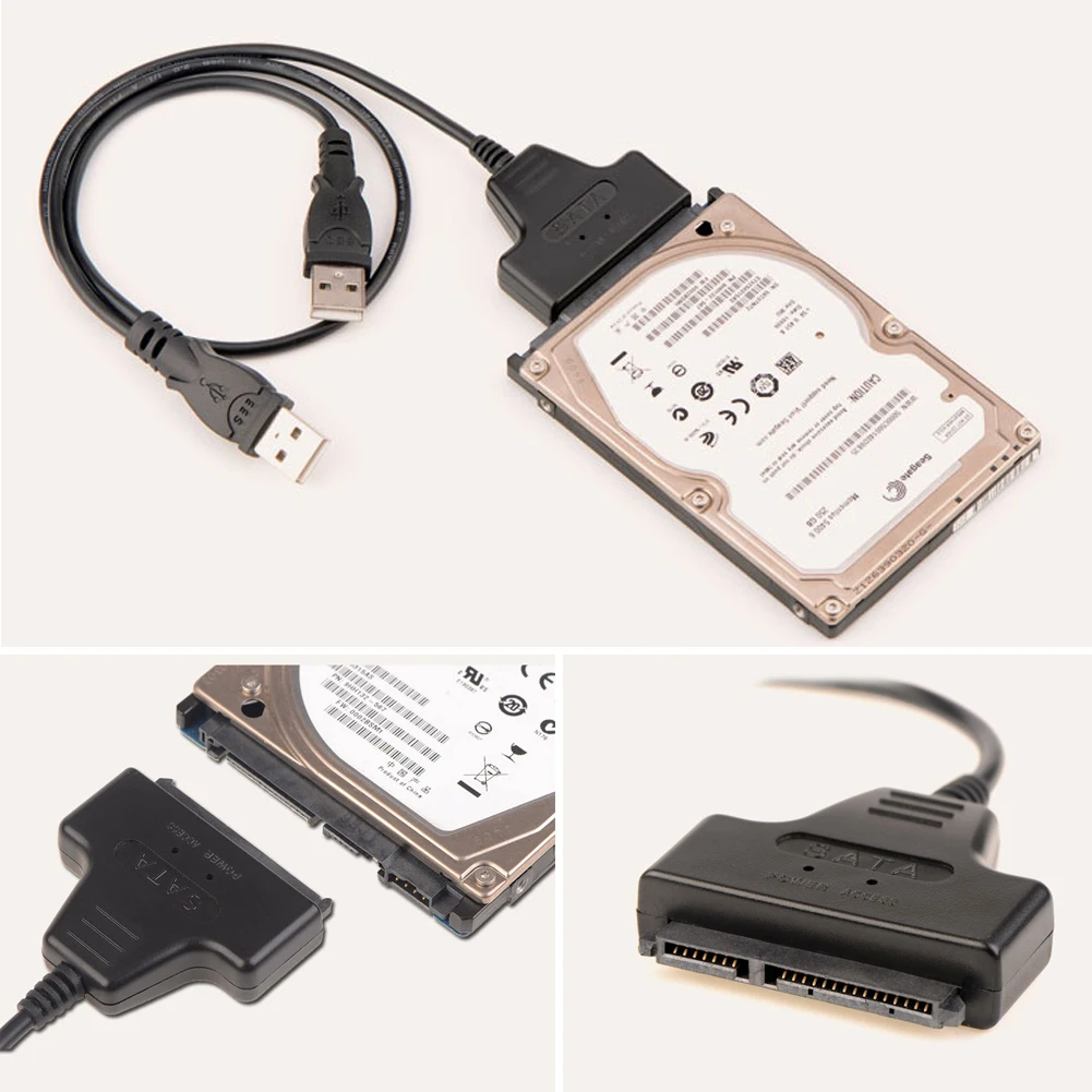 Высококачественные Аксессуары для ноутбуков USB 2 0 IDE SATA кабели-переходники три-б/у