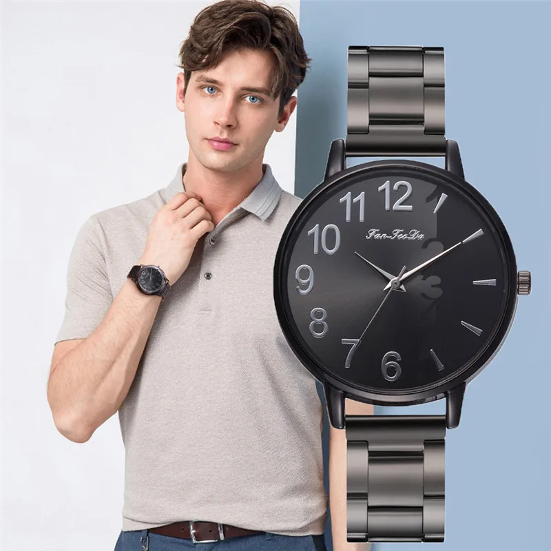 Мужские кварцевые часы Fanfeeda аналоговые для отдыха reloj hombre deportivo A4|Кварцевые