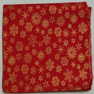 red snowflake 50x160 см классический красный синий золотой тиснение Рождественский цветок венок Снежинка Сакура цветок Хлопок Trwill Цветочный Ткань пэчворк - Цвет: red snowflake