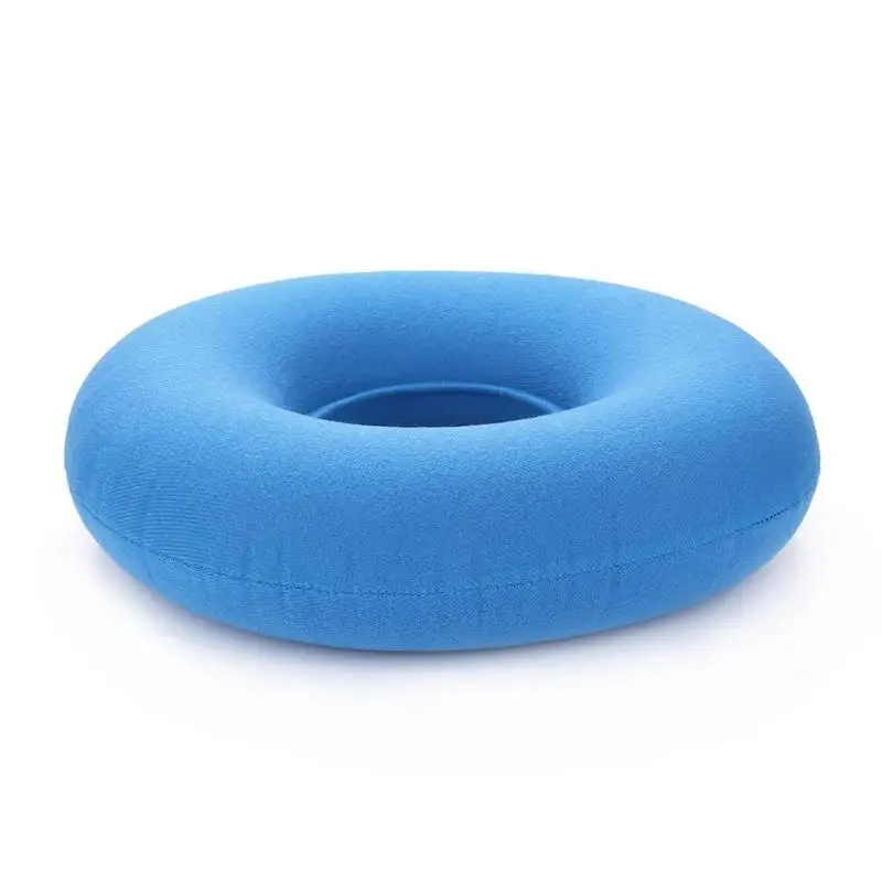 light blue Новинка, 6 цветов, надувная подушка-сиденье, круговой массаж, анти пролежневый коврик, коврик для стула, кольцо, эластичная, прочная, поддерживающая бедра подушка - Цвет: light blue