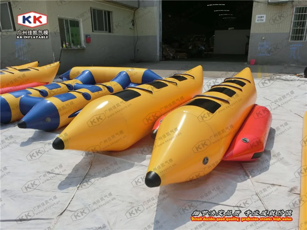 0 9 мм ПВХ надувная Банановая лодка Двухтрубная водяная буксированная Лыжная |