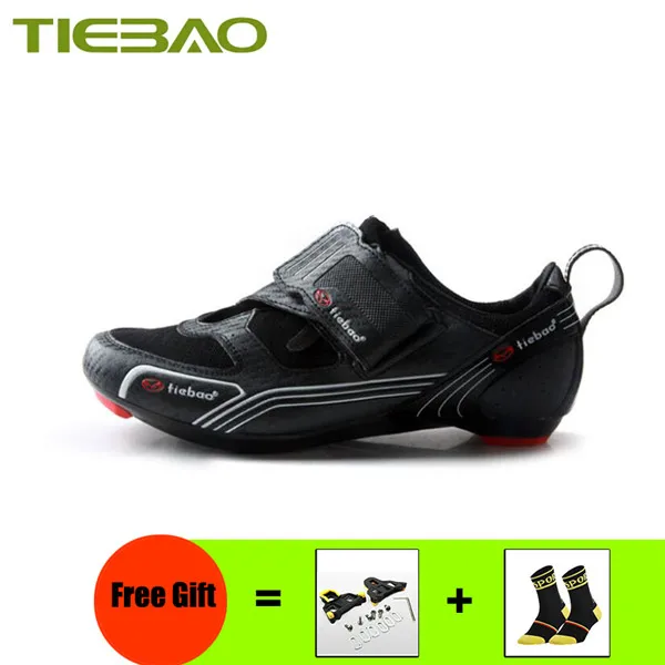 Cleats with 1691 R Tiebao, обувь для шоссейного велосипеда, Триатлон,, женские, мужские, самоблокирующиеся, sapatilha ciclismo, обувь для езды на велосипеде, дышащая обувь для велоспорта - Цвет: Cleats with 1691 R