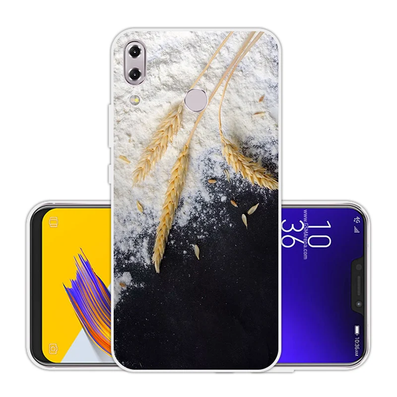 Для Asus Zenfone 5z ZS620KL прозрачный чехол из ТПУ для телефона с синим корпусом 6 2 &quotдля 5