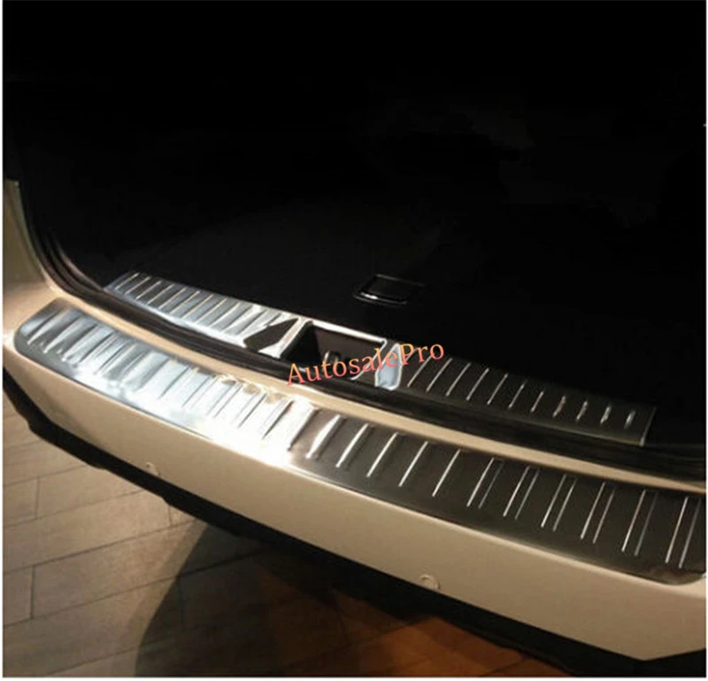Наружная + внутренняя защитная пластина заднего бампера крышка багажника порог 2