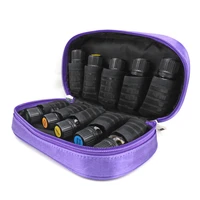 travel portable double zipper essential oil carrying case pouch holds 10 roller bottles 5ml 10ml 15ml doterra young living bag