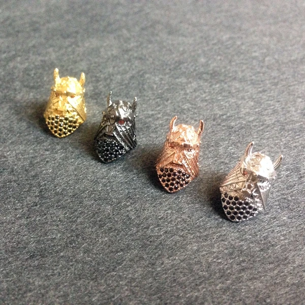 

American Super Man Helmet Stopper Design Charms for Bead Bracelet Handmade