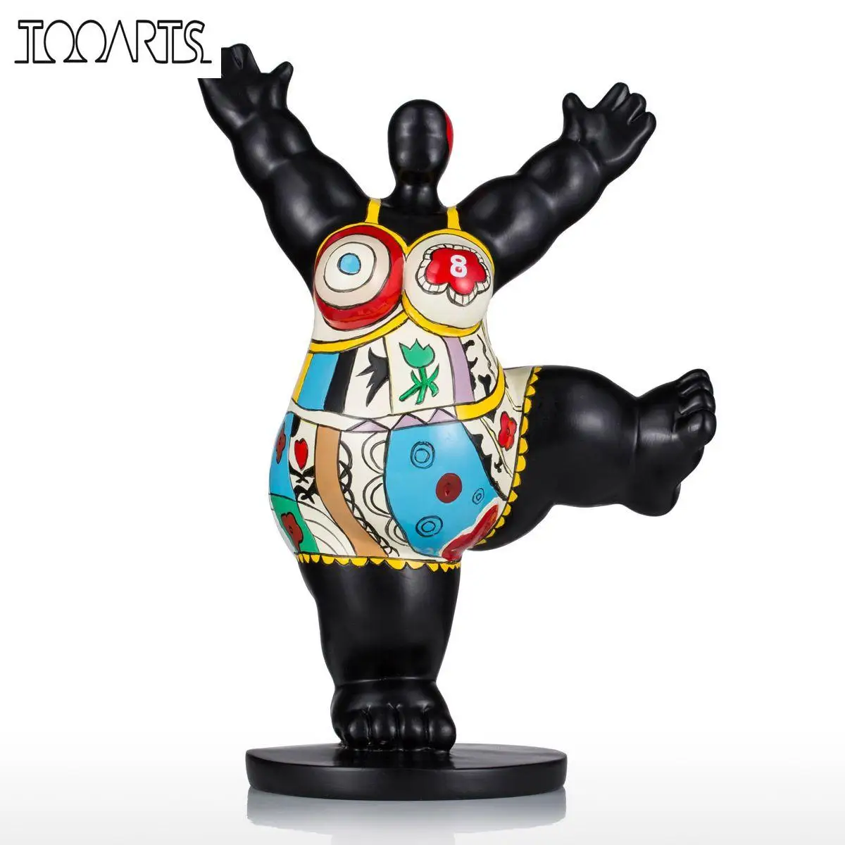 Стекловолоконная скульптура Tooarts для тренажерного зала женщин домашнего офиса |