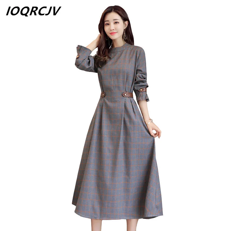 

Vintage Autumn Winter Dress Womens 2018 Fashion Dress Female Sexy Casual Long Sleeve Elegant Dress Vestidos Mujer Dresses S59