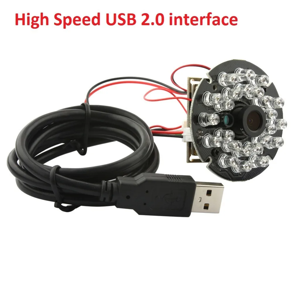 Бесплатная доставка usb камера видеонаблюдения Full HD 1080P CMOS OV2710 2 0 мегапикселей ик