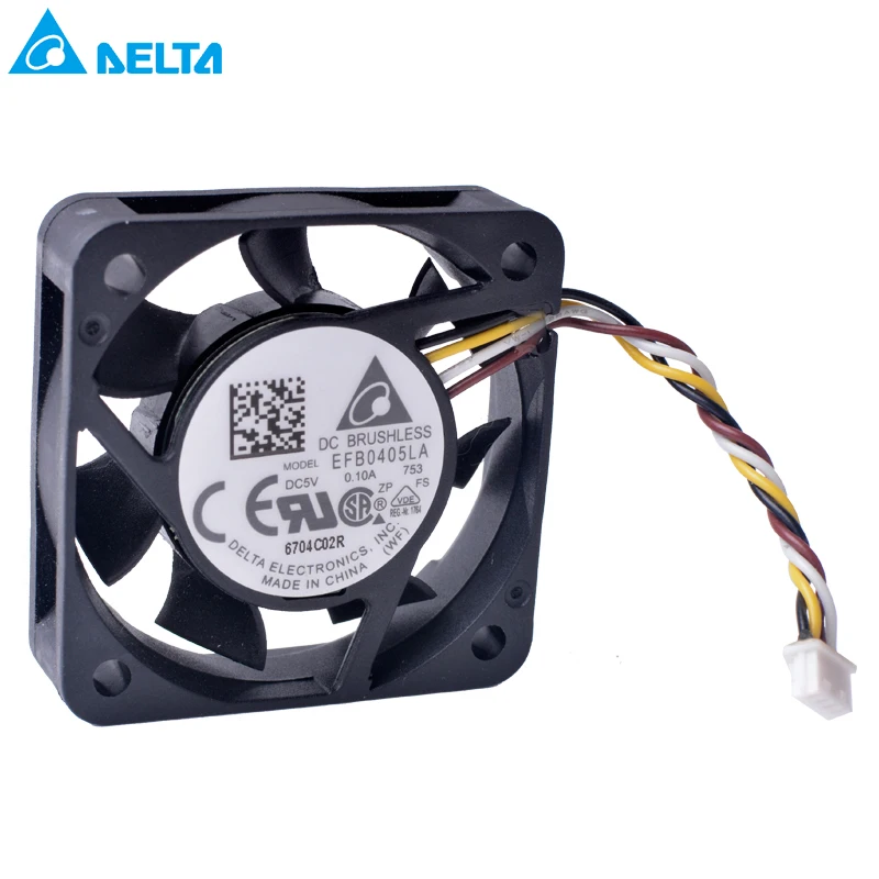 Тихий шаровой вентилятор EFB0405LA 40x40x10 мм 4010 5 в А 4 см|4cm fan|fan silentsilent fan |