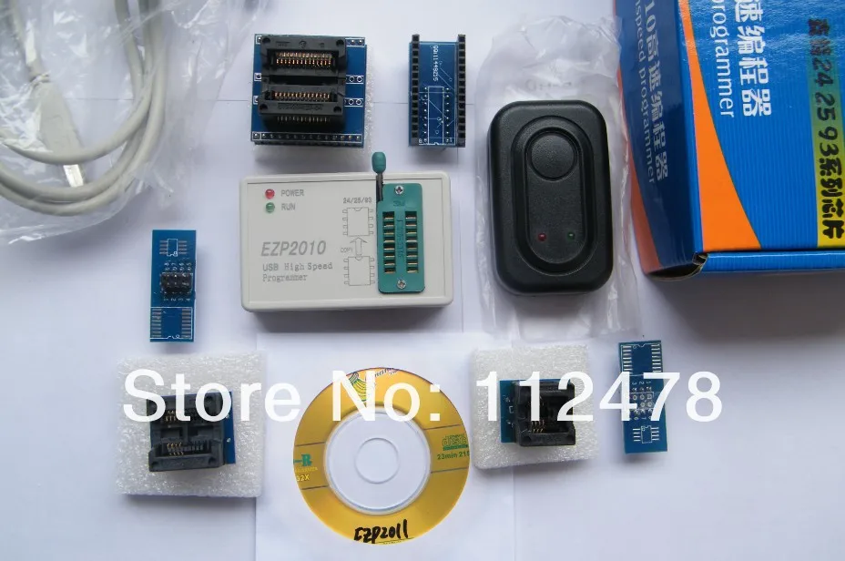 24 25 93 серия USB Высокоскоростной программатор 2010 издание + 5 адаптеров Soic8 зажим 25T80