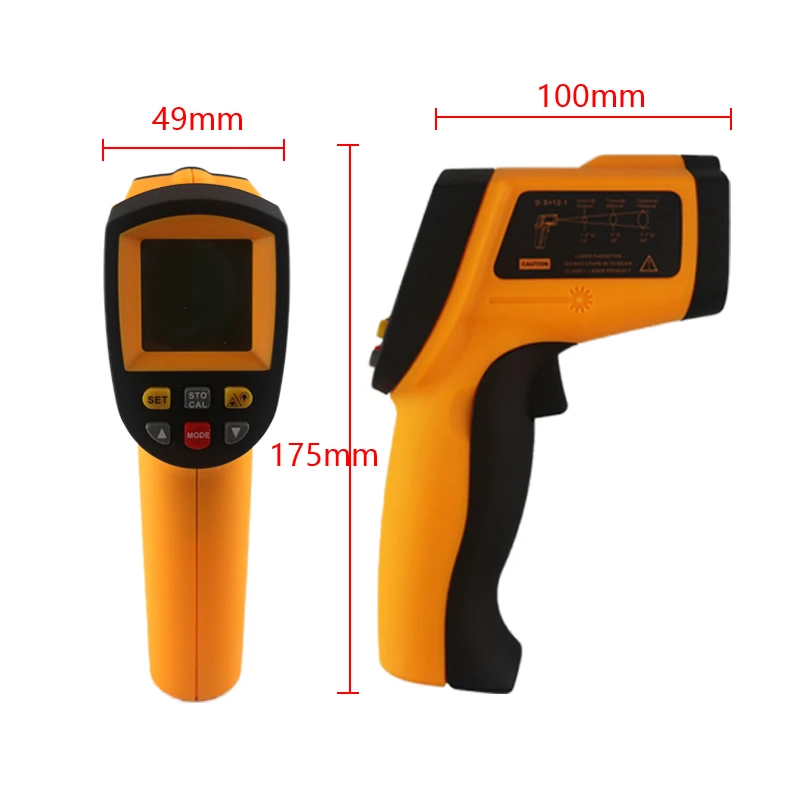Цифровой термометр GS320 GM320 GM900 красной лазерной инфракрасный Бесконтактный ИК