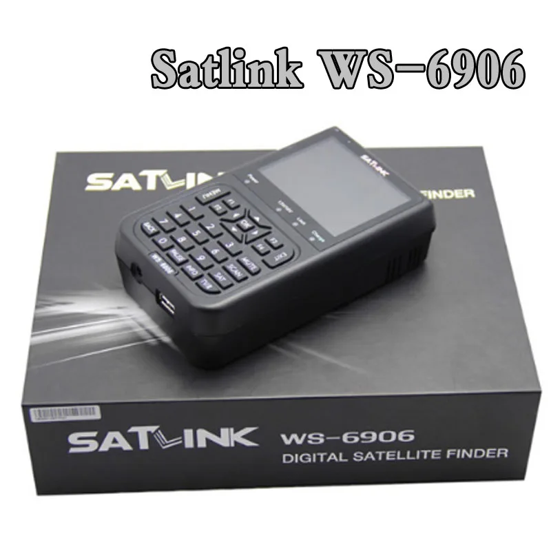 WS6906 сигнала 3 5 &quotDVB S FTA цифровой спутниковый метр сатфайндер satlink WS 6906|Спутниковое
