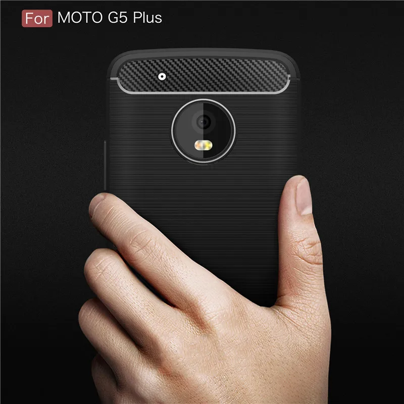 Для Motorola Moto G5 Plus чехол из углеродного волокна задняя крышка для телефона XT1687 XT1684