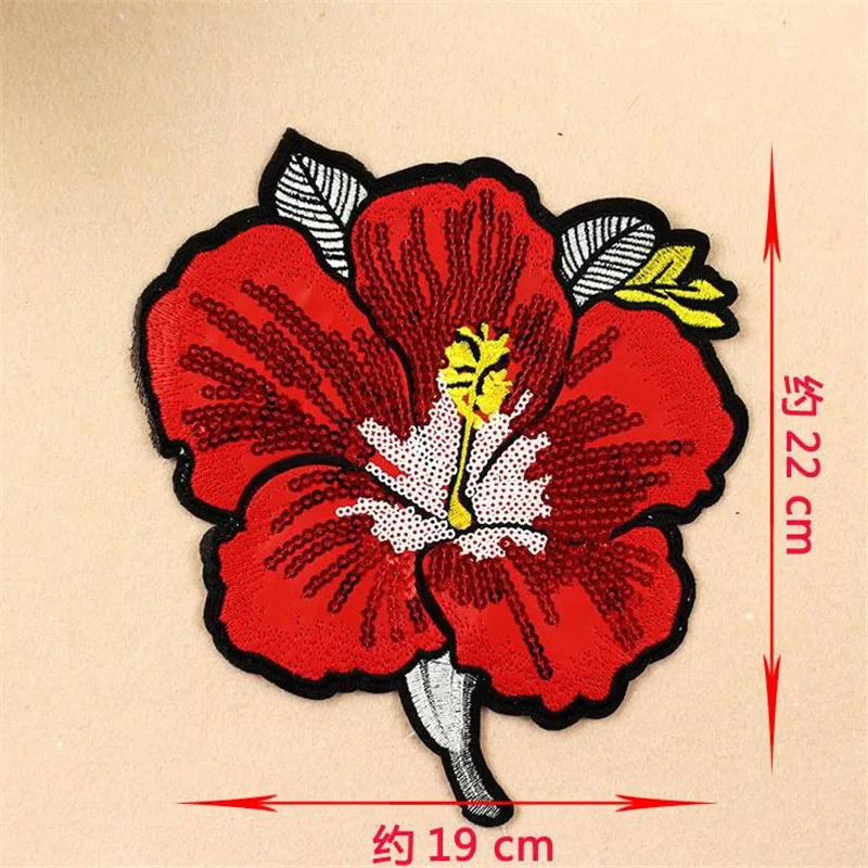 Одежда для мужчин и девочек с блестками красная пластырь 22 см коралловые цветы