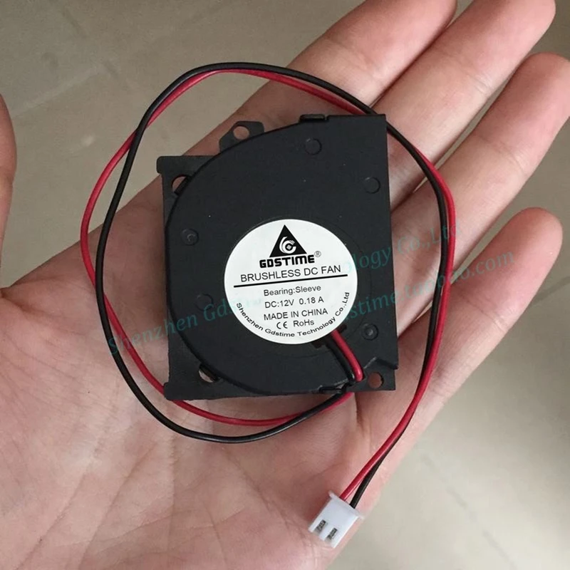 Новый оригинальный DC12V 50 мм x 40 5 см двойной шарикоподшипник воздуходувка турбо
