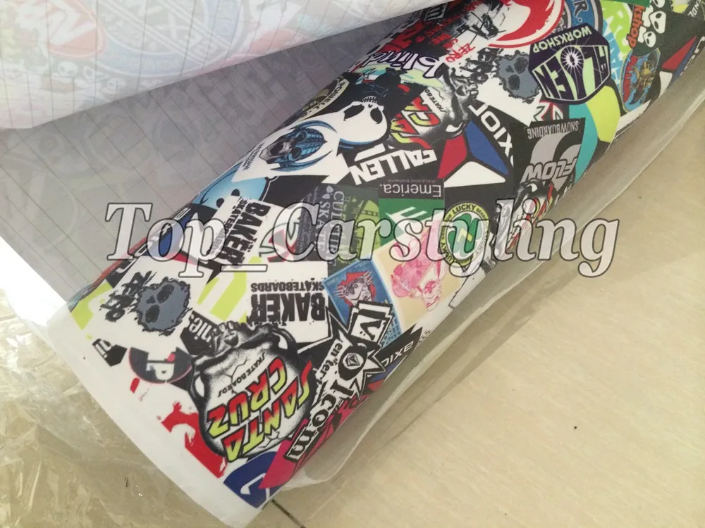 VansLogo Stickerbomb виниловая пленка для автомобиля воздушно пузырьковая оболочка