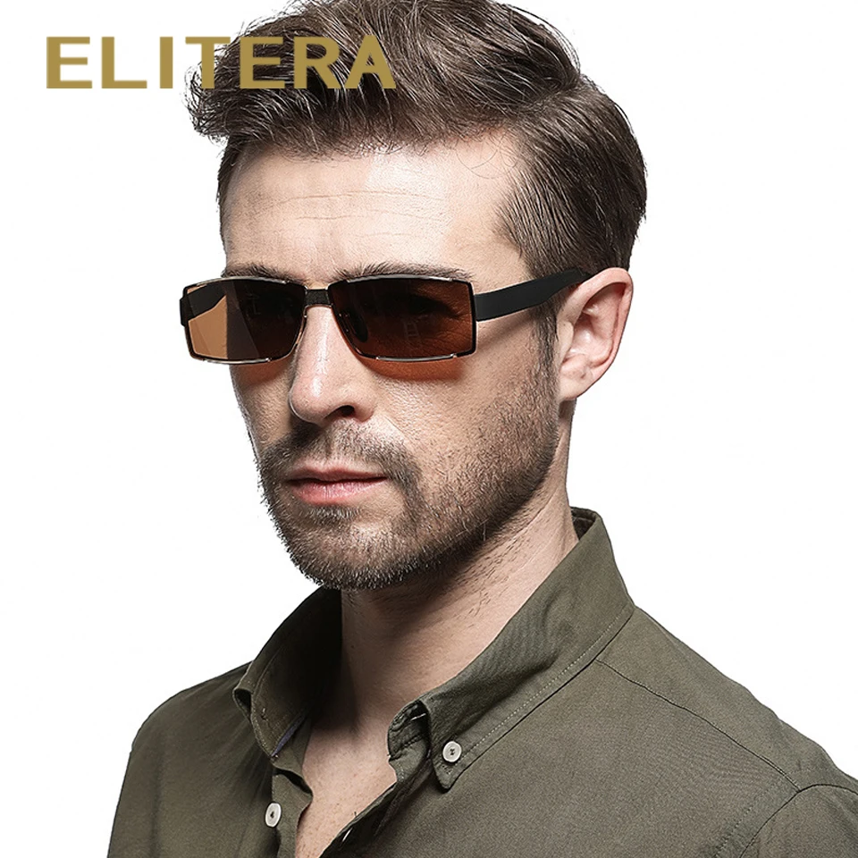 Мужские и женские солнцезащитные очки ELITERA брендовые дизайнерские прямоугольные