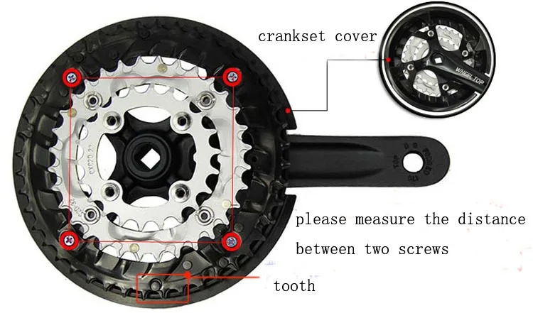 MTB 36 T/40 T/42 T/44 T/46 T/48 T/52 T пластиковая цепочка колеса цепочка на клапане защитное кольцо коленчатый набор универсальная защитная Кепка кривошипная зубная пластина