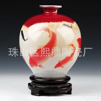 jingdezhen kiln pottery vase crack pomegranate wholesale home decoration ceramic vase