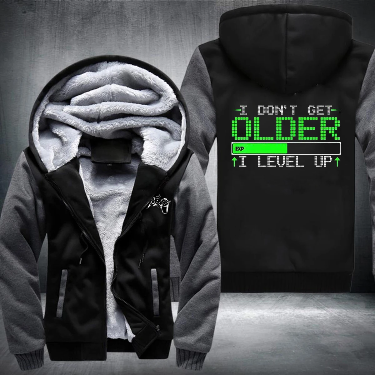 Новинка мужские толстовки Свитшот в стиле пэчворк с надписью i't get Not older game