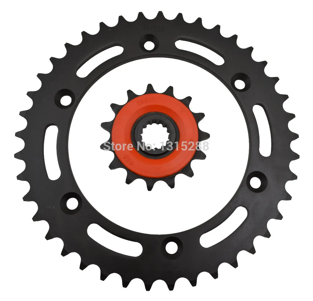 Передняя и задняя звездочки AHL комплект для SUZUKI DRZ400 DR Z400 type 520 41 15 зубьев за