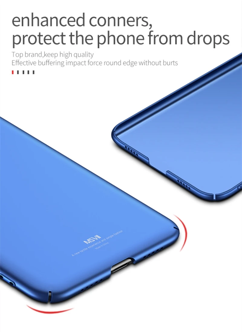 Чехол для huawei P20 MSVII Жесткий ПК легкий матовый чехол ультра тонкий матовый чехол для huawei P20 Pro Lite чехол для телефона