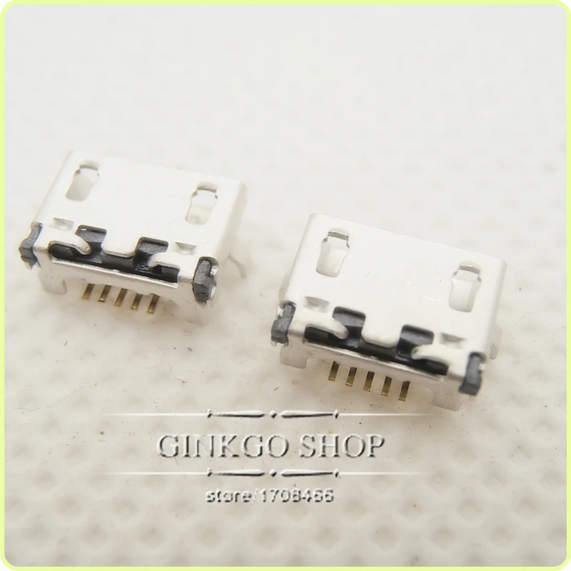 5 шт. Micro контактный USB разъем для зарядного устройства питания планшетного ПК Lenovo