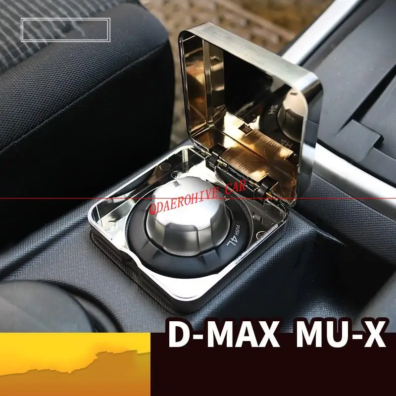 QDAEROHIVE полноприводная коробка для защиты 4WD switch cover chromium ABS прозрачная коробка для Isuzu mumux 3,0 T D-MAX